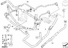 HYDRO STEERING-OIL PIPES
