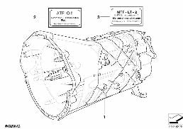 MANUAL TRANSMISSION S6S 560G diagram for BMW 8 Series E31 850Ci