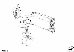 Výparník / expanzní ventil IHKA diagram for BMW X5 E53 4.4i