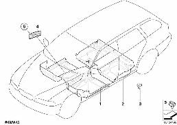 底板饰板 diagram for BMW 5 Series E39 520d