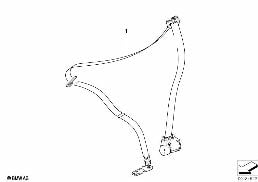 SAFETY BELT FRONT diagram for BMW 5 Series E60 520i