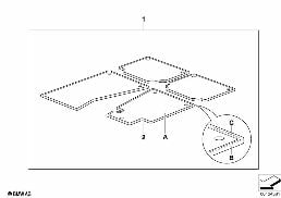 INDIVIDUAL FLOOR MATS, FABRIC BORDER diagram for BMW 3 Series E46 318i
