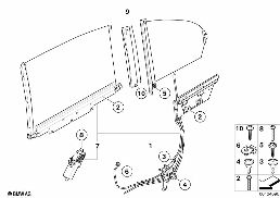 Güneşlik, Elektrikli-Kapı-Arka diagram for BMW 7 Series E67 745LiS
