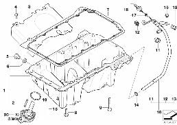 Ölwanne/Ölmessvorrichtung diagram for BMW X3 E83 2.0d