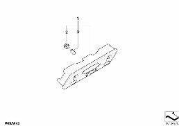 OVERHEAD INTERIOR LIGHT diagram for BMW MINI Cabrio R52 Cooper