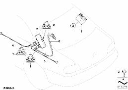 SINGLE PARTS F REAR WINDOW ANTENNA diagram for BMW 3 Series E46 318i