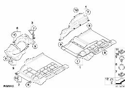 Osłona podwozia diagram for BMW X3 E83 LCI 2.0d