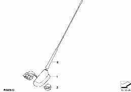 組件 車頂天線 diagram for BMW MINI Cabrio R52 Cooper