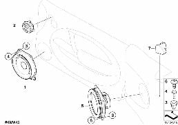 零件 立體聲系統 diagram for BMW MINI Cabrio R52 Cooper