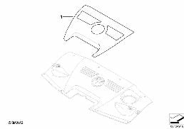 Cache de ventilateur look alu diagram for BMW Z4 E85 2.5i
