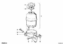 OIL CARRIER / SINGLE PARTS diagram for BMW 3 Series E30 325i