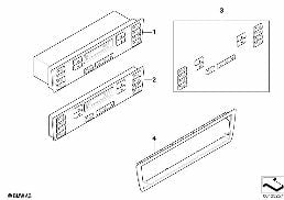 Ovládací panel automatická klimatizace diagram for BMW X5 E53 4.4i