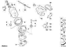 DSC COMPRESSOR/SENORS/MOUNTING PARTS diagram for BMW 3 Series E46 318i