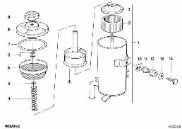 OIL CARRIER / SINGLE PARTS diagram for BMW 5 Series E28 M535i