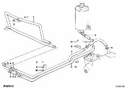 HYDRO STEERING-OIL PIPES diagram for BMW 5 Series E28 M535i