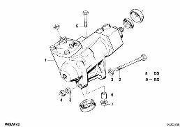 POWER STEERING diagram for BMW 7 Series E32 735iL