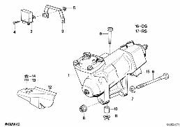 HYDRO STEERING-SERVOTRONIC diagram for BMW 5 Series E34 525td
