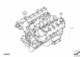 SHORT ENGINE diagram for BMW 5 Series E61 LCI M5