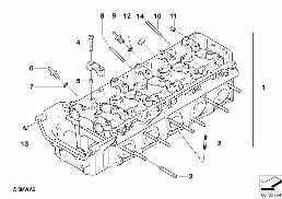 CYLINDER HEAD diagram for BMW 5 Series E61 LCI M5