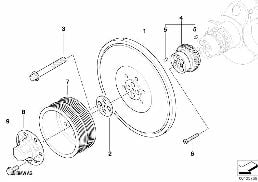 BELT DRIVE-VIBRATION DAMPER diagram for BMW 5 Series E61 LCI M5