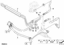 Hydraulické řízení-olejová vedení diagram for BMW X3 E83 2.0d