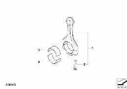 CRANKSHAFT CONNECTING ROD diagram for BMW 5 Series E61 LCI M5