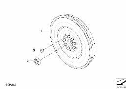 FLYWHEEL / TWIN MASS FLYWHEEL diagram for BMW 5 Series E61 LCI M5