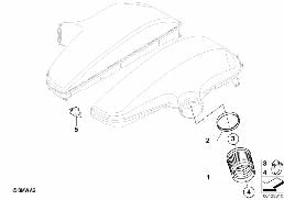 MOUNTING PARTS F INTAKE MANIFOLD SYSTEM diagram for BMW 5 Series E61 LCI M5