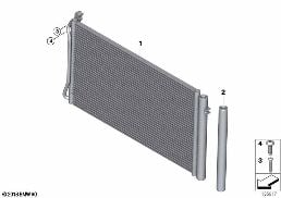 CONDENSER AIR CONDITIONING diagram for BMW Z4 E89 28i