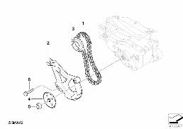 LUBRICATION SYSTEM/OIL PUMP DRIVE diagram for BMW 3 Series E90 316i