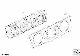 HEATER CONTROL diagram for BMW 1 Series E81 116d