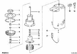 Ölbehälter ASC+T/Einzelteile diagram for BMW 7 Series E32 750iL
