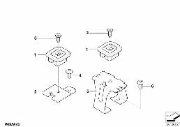 CHILD SEAT MOUNT diagram for BMW 5 Series E60 520i