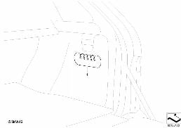 Uchwyt na torbę diagram for BMW 7 Series E65 745i