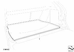 Cargo Tray diagram for BMW X6 E71 50iX