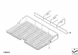 Cargo Tray diagram for BMW X5 E70 3.0si