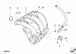 Dispositif d'admission diagram for BMW 3 Series E90 316i