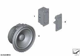 SINGLE PARTS F HANDS-FREE FACILITY diagram for BMW 3 Series E91 320d