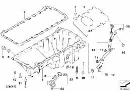 OIL PAN/OIL LEVEL INDICATOR