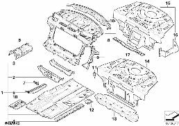 PARTITION TRUNK diagram for BMW 6 Series E63 650i