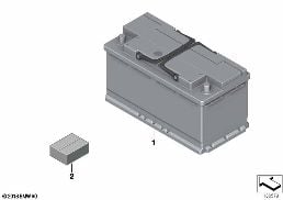 ORIGINAL BMW BATTERY diagram for BMW 3 Series E46 318i