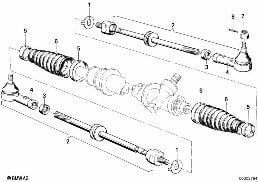 TIE RODS WITHOUT STEERING DAMPER