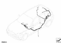 AUDIO WIRING HARNESS diagram for BMW 1 Series E81 118i