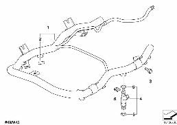 インジェクション､バルブ/ケーブル diagram for BMW 7 Series E38 740i