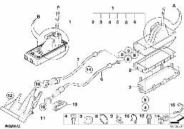 Ukł. włącz. mechanicznej skrzyni biegów diagram for BMW MINI R50 Cooper