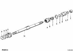 STEER.COL.-STEER. SPIN. UPPER diagram for BMW 3 Series E21 320i