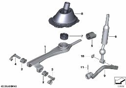 GEAR SHIFTING,MECH.TRANSM./DIESEL diagram for BMW 3 Series E91 320d
