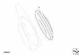 Doposażenie - podp. stóp ze st. nierdz. diagram for BMW MINI R50 Cooper