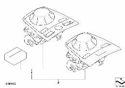 Zestaw modyf. kontrolera-przyc. funkc. diagram for BMW 7 Series E65 745i