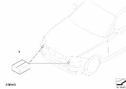Kit de montage pour lave-phares diagram for BMW 1 Series E88 118i